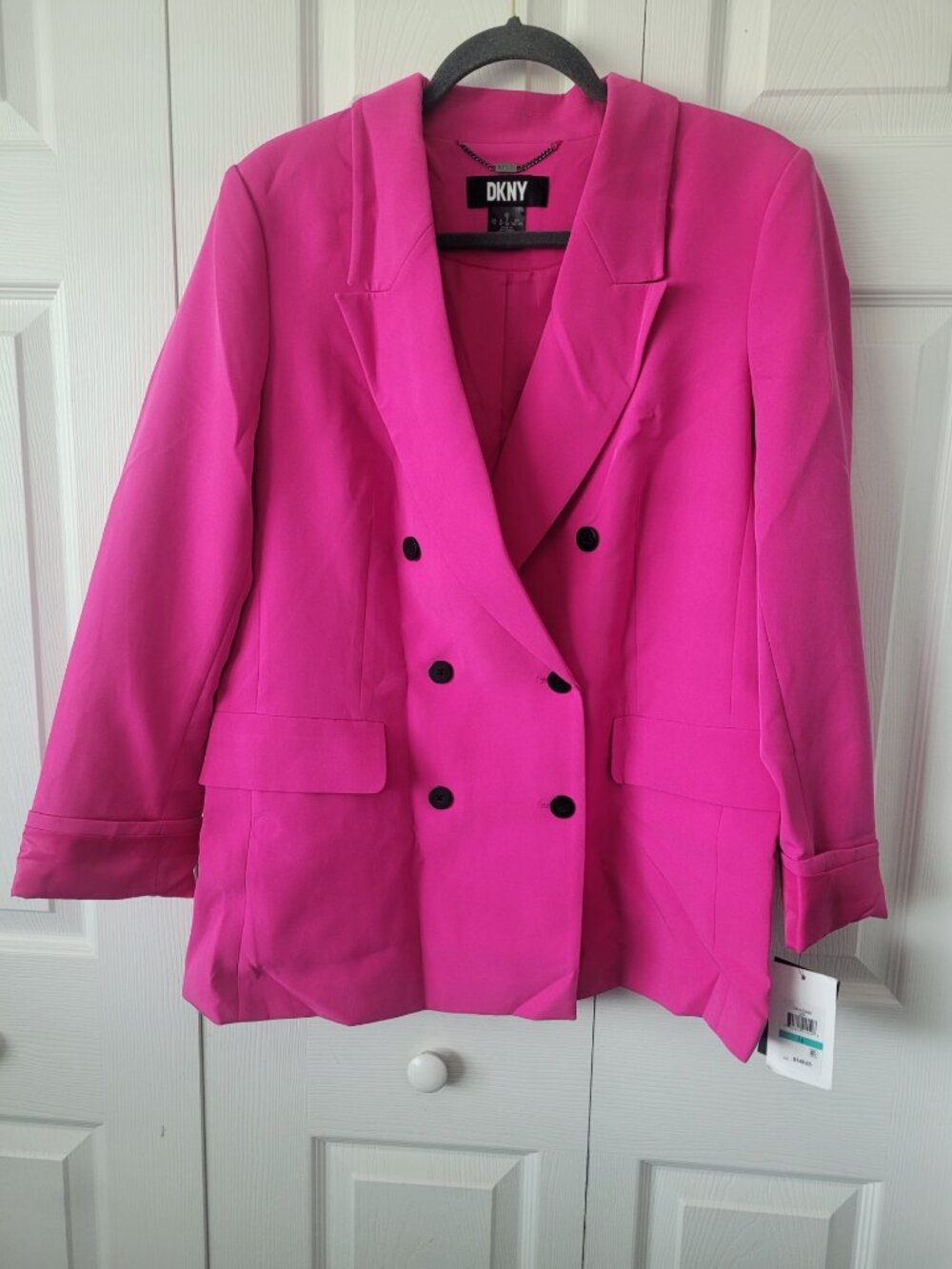 NWT DKNY Women's Blazer in Pink Size 16